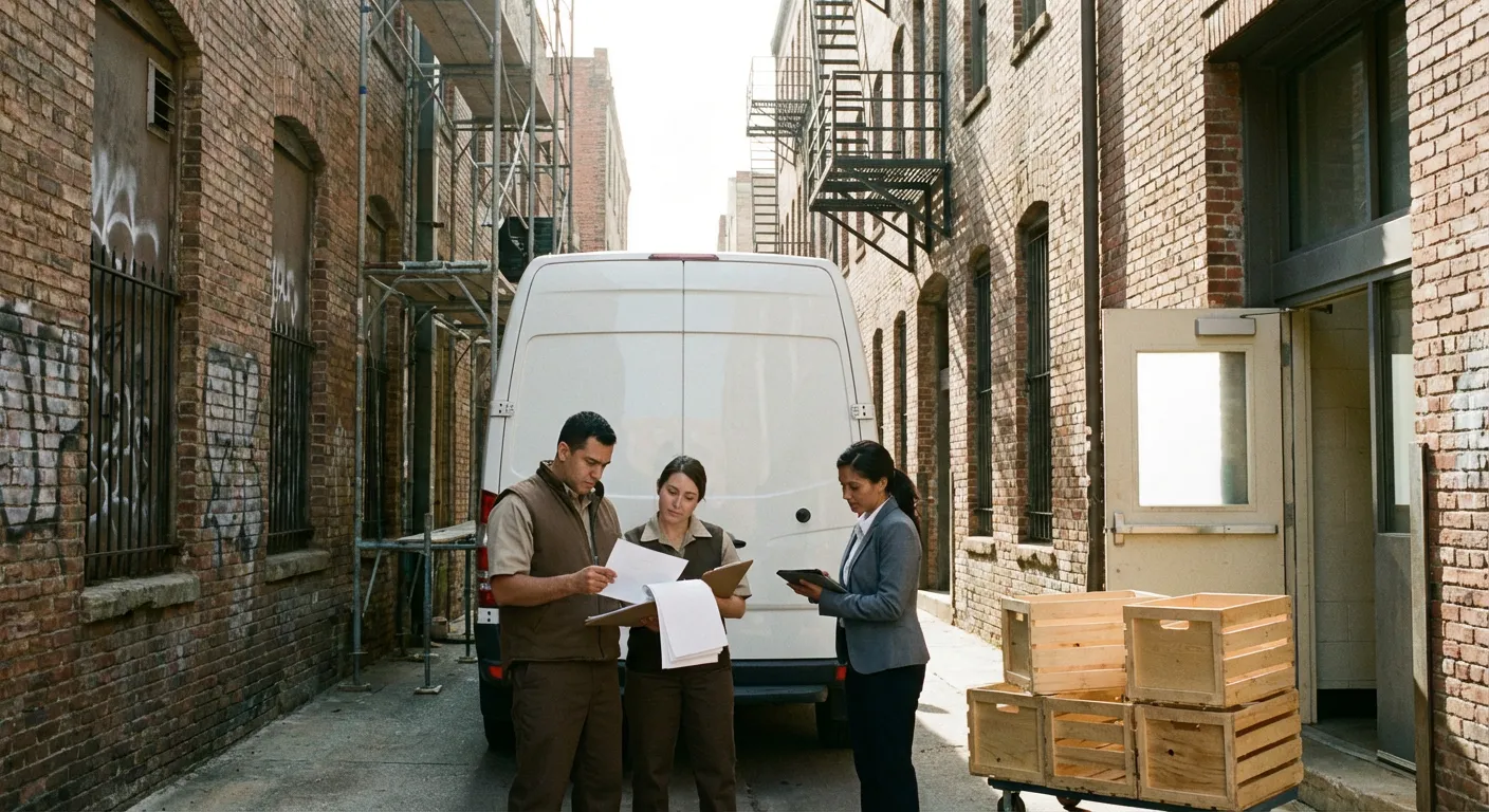 Midland alley delivery access and clearance check