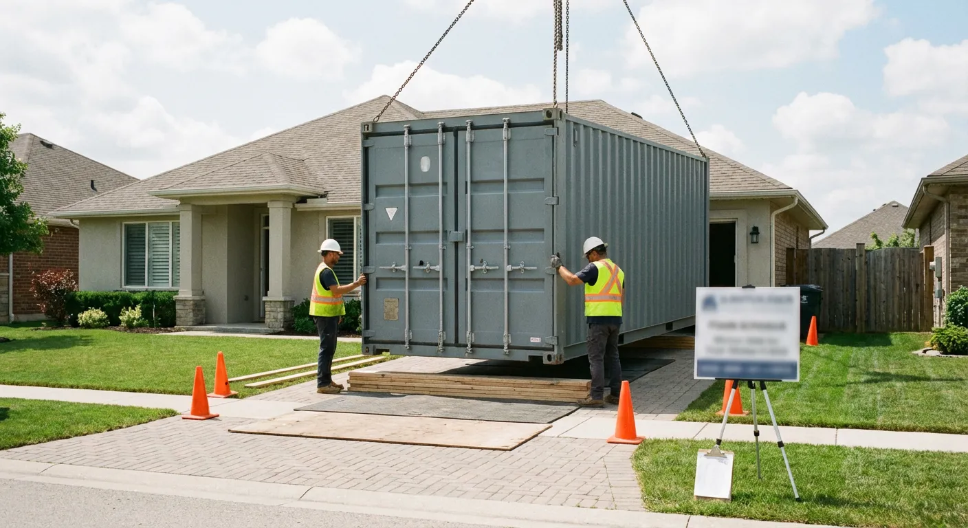 Safety inspection of dumpster placement site in Midland, TX