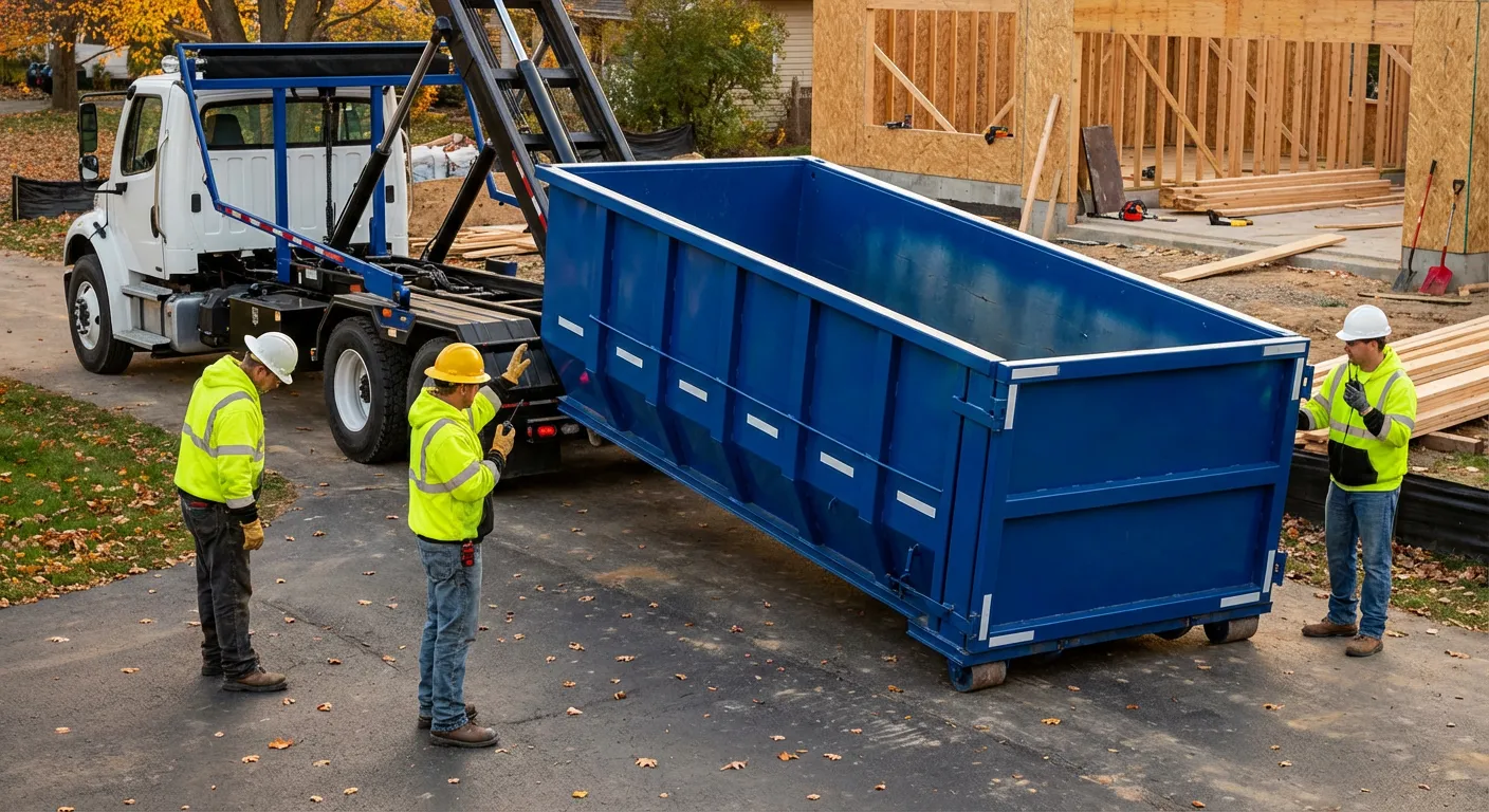 Construction dumpster delivery and waste management in Midland, TX