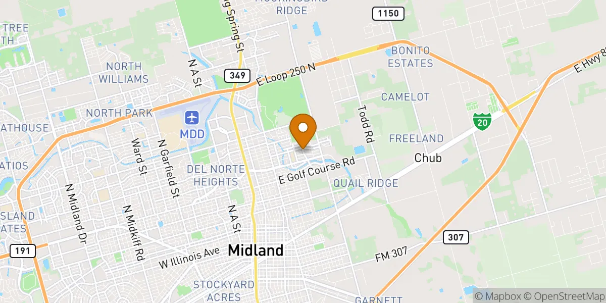 neighborhood map neighborhood map in Midland, TX