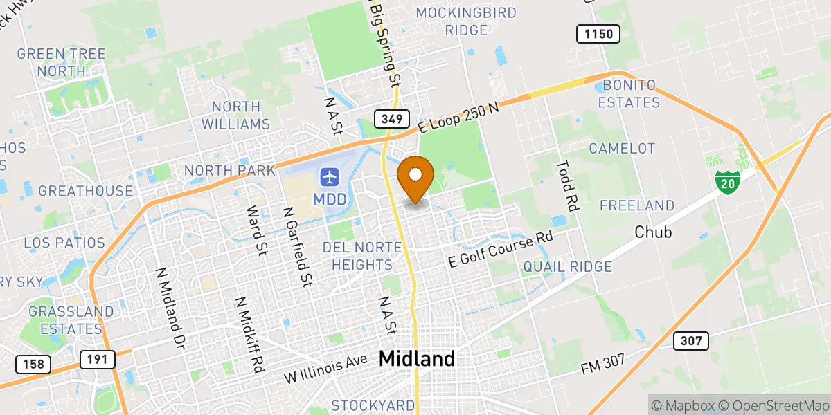 neighborhood map neighborhood map in Midland, TX